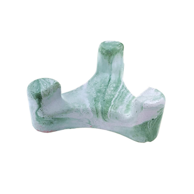Porte savon "Trident" teinté vert 
